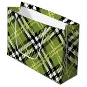 Green Irish Pset Pattern Groot Cadeauzakje (Voorkant Gekanteld)