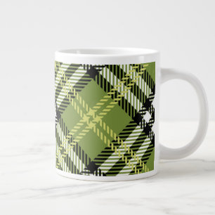 Green Irish Pset Pattern Grote Koffiekop