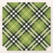 Green Irish Pset Pattern Kartonnen Onderzetters (Voorkant)