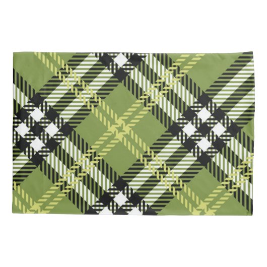 Green Irish Pset Pattern Kussensloop (Achterkant-Links)