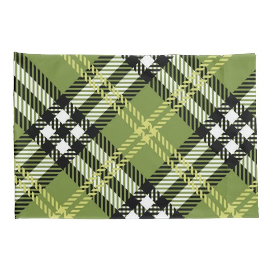 Green Irish Pset Pattern Kussensloop (Achterkant-Rechts)