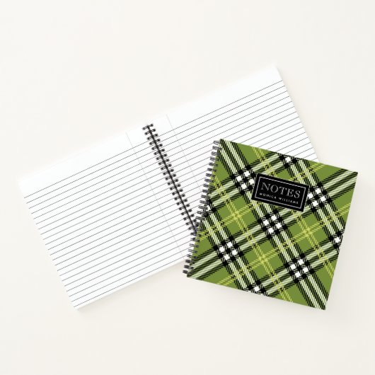 Green Irish Pset Pattern Notitieboek (Binnen)