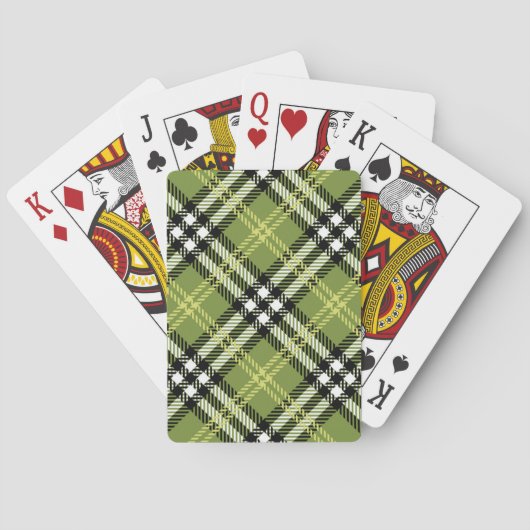 Green Irish Pset Pattern Pokerkaarten (Achterkant)