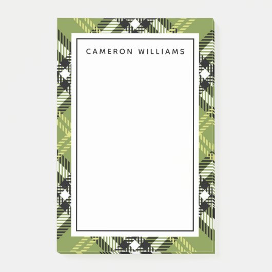 Green Irish Pset Pattern Post-it® Notes (Voorkant)