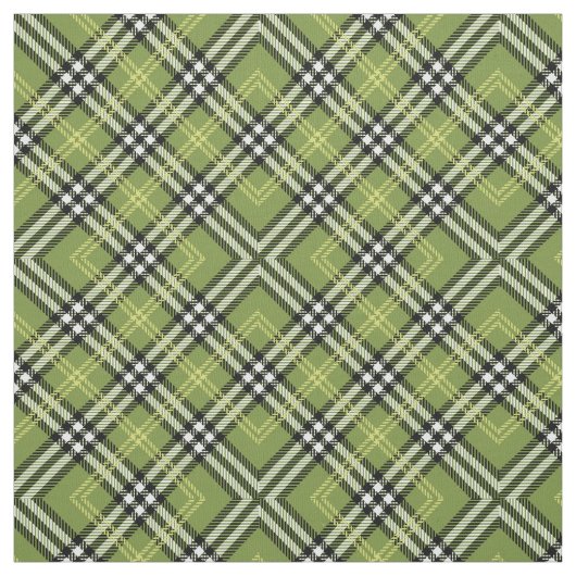 Green Irish Pset Pattern Stof (Swatch)