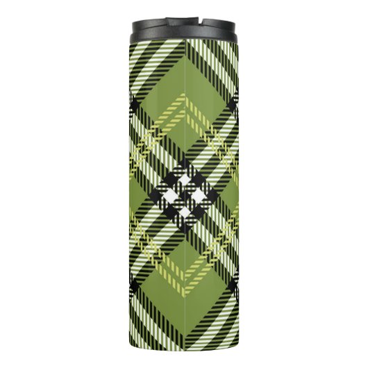 Green Irish Pset Pattern Thermosbeker (Achterkant)