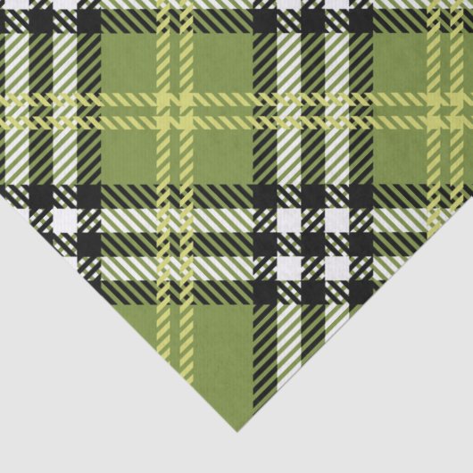 Green Irish Pset Pattern Tissuepapier (Detail)