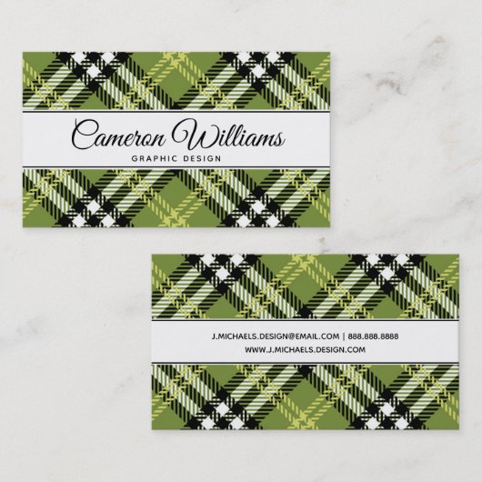 Green Irish Pset Pattern Visitekaartje (Voorkant / Achterkant)