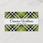 Green Irish Pset Pattern Visitekaartje (Voorkant)