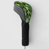 Green Irish Shamrock Golfheadcover (Schuin)