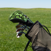 Green Irish Shamrock Golfheadcover (Insitu)