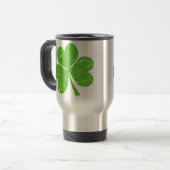 Green Irish Shamrock Reisbeker (Voorkant links)