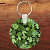 Green Irish Shamrock Sleutelhanger (Voorkant)