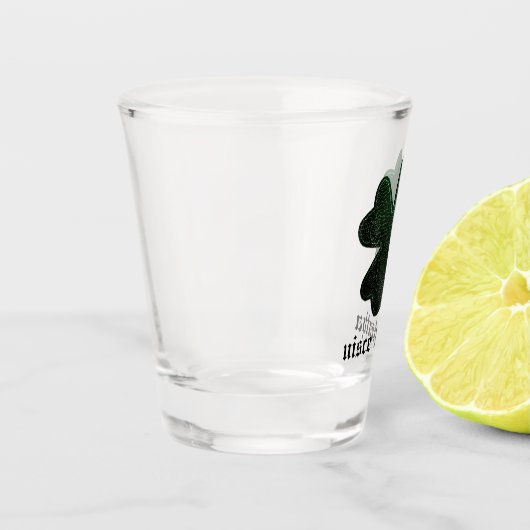 Green Irish Shamrock Uisce Beatha Shot Glas (Links)
