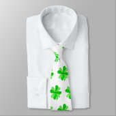 Green Irish Shamrock Young Clover St Patrick's Day Stropdas (Gebonden)