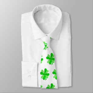 Green Irish Shamrock Young Clover St Patrick's Day Stropdas
