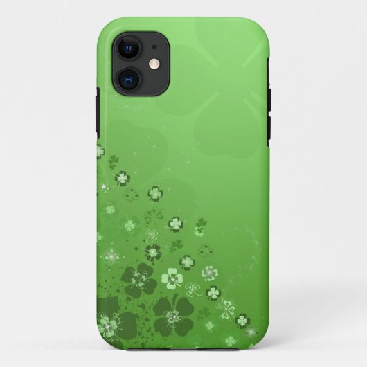 Green Irish Shamrocks Case-Mate iPhone Case (Achterkant)