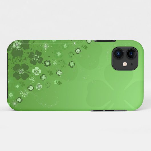 Green Irish Shamrocks Case-Mate iPhone Case (Achterkant (horizontaal))