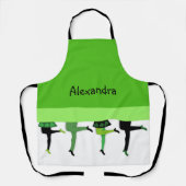 Green Irish Stepdancers Legs Comical Schort (Voorkant)