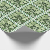 Green Irish Tiled Cadeaupapier (Hoek)