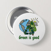Green is Good Button (Voorkant /achterkant)