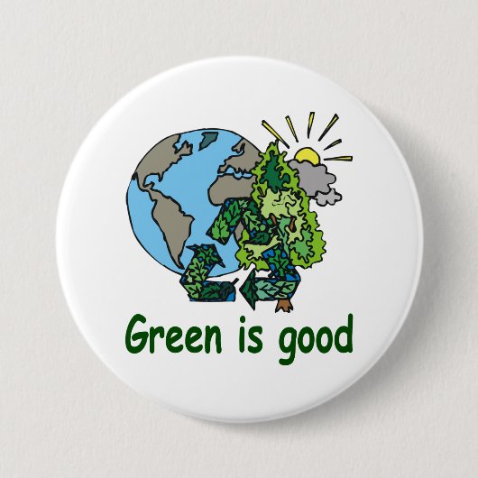 Green is Good Button (Voorkant)