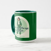 Green Is My Vibe Shirt – St Patrick’s Day - caneca Mok (Voorkant links)