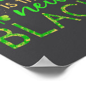 Green Is The New Black - St. Patrick’s Day Shamroc Poster (Hoek)