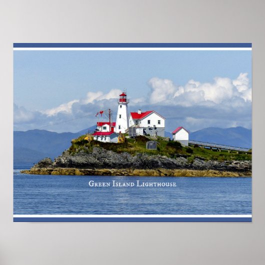 Green Island Lighthouse, Engeland Poster (Voorkant)