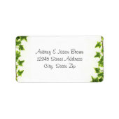 Green Ivy - Adresetiketten Etiket (Voorkant)