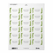 Green Ivy - Adresetiketten Etiket (Full Sheet)