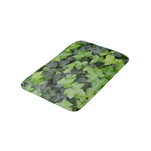 Green Ivy Botanical Print Badmat (Gekanteld)