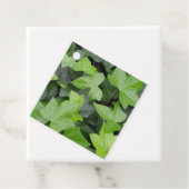 Green Ivy Botanical Print Bedankjes Labels (In situ)