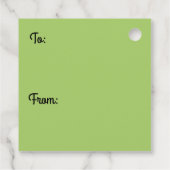 Green Ivy Botanical Print Bedankjes Labels (Achterkant)