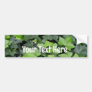 Green Ivy Botanical Print Bumpersticker