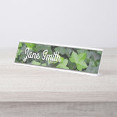 Green Ivy Botanical Print Bureau Naambordje (Voorkant)