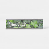 Green Ivy Botanical Print Bureau Naambordje (Voorkant)