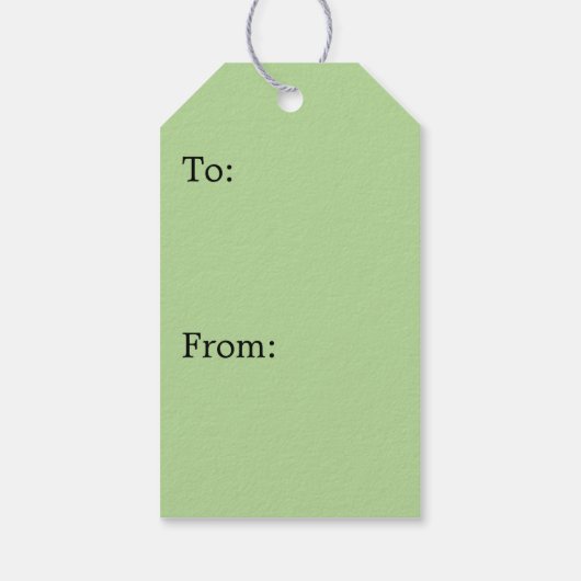 Green Ivy Botanical Print Cadeaulabel (Achterkant)