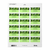 Green Ivy Botanical Print Etiket (Full Sheet)