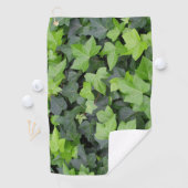 Green Ivy Botanical Print Golfhanddoek (Insitu)