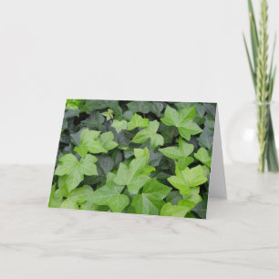 Green Ivy Botanical Print Kaart
