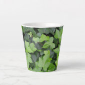 Green Ivy Botanical Print Latte Mok (Voorkant)
