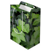 Green Ivy Botanical Print Medium Cadeauzakje (Achterkant Gekanteld)