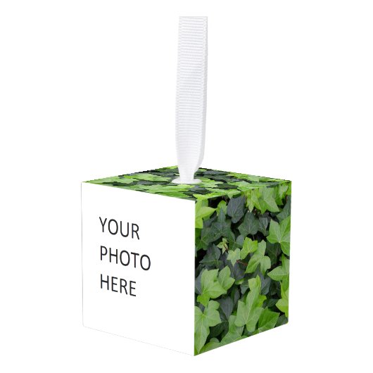 Green Ivy Botanical Print Ornament (Voorkant hoekig)