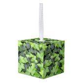 Green Ivy Botanical Print Ornament (Achter hoekig)