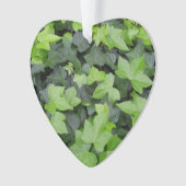 Green Ivy Botanical Print Ornament (voorkant)
