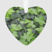 Green Ivy Botanical Print Ornament (voorkant)