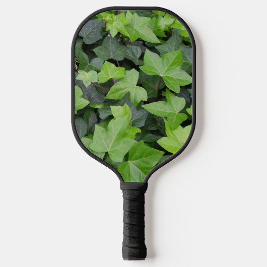 Green Ivy Botanical Print Pickleball Paddle (Voorkant)