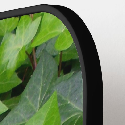 Green Ivy Botanical Print Pickleball Paddle (Links Detail)