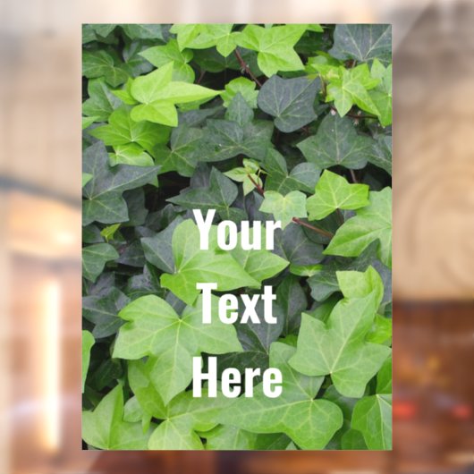 Green Ivy Botanical Print Raamsticker (Vel 2)